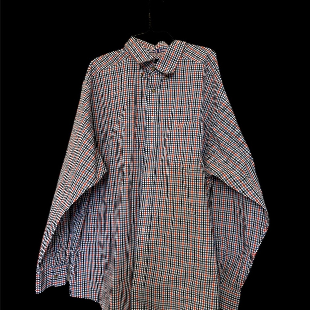 Ariat Men's Red and Blue Checkered Button Down Shirt